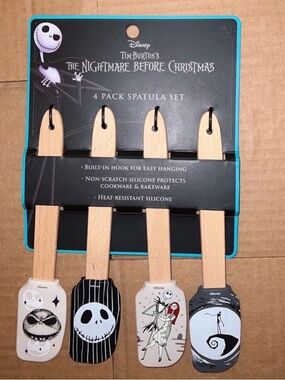 The Nightmare Before Christmas 4-Pack Silicone Spatula Set - Jack Skellington